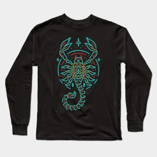 scorpion line art Long Sleeve T-Shirt